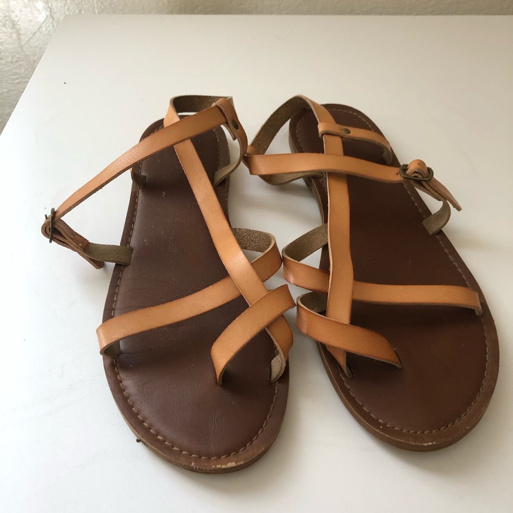 Chestnut Strappy Sandals